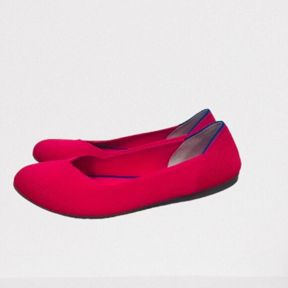 Rothy’s The Flat Round Toe Ballet Flats Size 9 Hot Pink Worn Twice - Picture 8 of 10